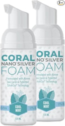 Coral Nano Silver Foaming Toothpaste, Natural Fluoride Free Toothpaste, SLS and Glycerin Free, Cool Mint, 4 Ounce by CozyNest Decor