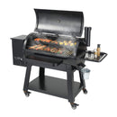 62-Inch Heavy-Duty Portable Wood Pellet BBQ Grill With Cart (SAK91308)