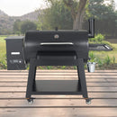62" Heavy-Duty Portable Wood Pellet BBQ Grill With Cart (SAK91308)