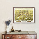 Vintage Map of New Britain, Connecticut 1875