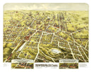 Vintage Map of New Britain, Connecticut 1875
