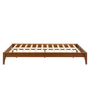 Solid Dry Bamboo Platform Bed Frame, With Slat Support by HouseOfZazla