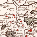 Vintage Map of Peru 1623