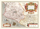 Vintage Map of Peru 1623