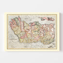 Vintage Map of Ireland 1623