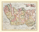 Vintage Map of Ireland 1623