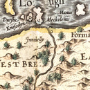 Vintage Map of North Ireland 1623