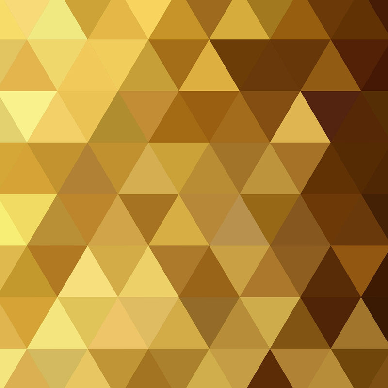 Gold Poly Triangle Geometric Elegant Peel and Stick Wallpaper | Removable Wall Mural