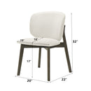 Mallin - Side Chair (Set of 2) - Gray / Walnut by HouseOfZazla