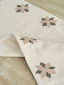 Embroidered Star Table Runner Green
