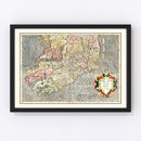 Vintage Map of The Kingdom of Ireland 1623