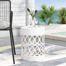 Outdoor Metal Large End Table, Modern Design by HouseOfZazla