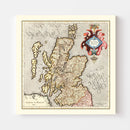 Vintage Map of Scotland 1623