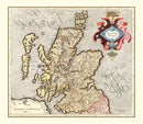 Vintage Map of Scotland 1623