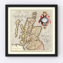 Vintage Map of Scotland 1623