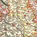 Vintage Map of England 1623