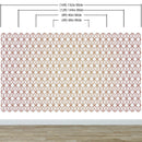 Modern Geometric Shape 3D Hexagon Bronze Lines Peel and Stick Wallpaper | Removable Wall Mural