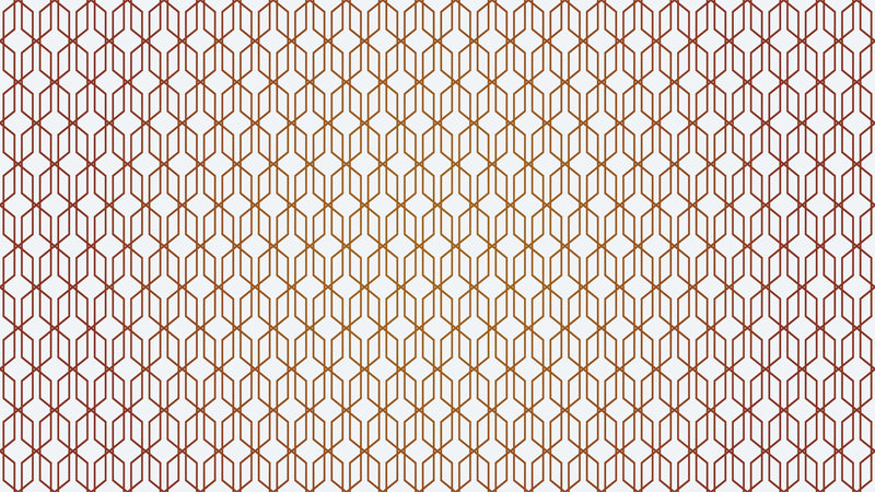 Modern Geometric Shape 3D Hexagon Bronze Lines Peel and Stick Wallpaper | Removable Wall Mural