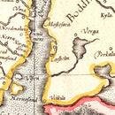 Vintage Map of Norway, Sweden & Finland 1623