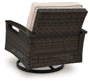 Monterey Point - Swivel Lounge Chair (Set of 2) - Dark Brown
