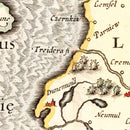 Vintage Map of Latvia 1623