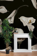 Elegant Rustic Tulip Flower Peel and Stick Wallpaper | Removable Wall Mural
