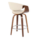 Symphony - Mid Century Modern Fixed Height Counter Stool & Swivel With Round Footrest (Set of 2) by HouseOfZazla