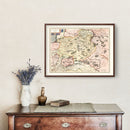 Vintage Map of Lithuania 1623