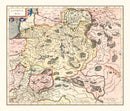 Vintage Map of Lithuania 1623