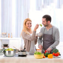Stainless Steel Salad Spinner, Lettuce Spinner with Drain, Non-Slip Base, Stop Button, Vegetable Dryer, BPA Free, 5.3 Qt