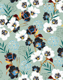 Flower Blossom Botanical Gardens Design Mural.