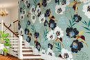Flower Blossom Botanical Gardens Design Mural.