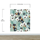 Flower Blossom Botanical Gardens Design Mural.