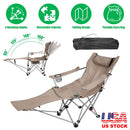 Reclining Camping Chair with Footrest – 4-Position Adjustable