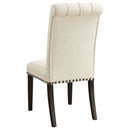 Tufted Rolled Backrest Side Chairs (Set of 2) by HouseOfZazla