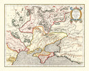 Vintage Map of Ukraine & Russia 1623