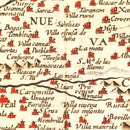 Vintage Map of Spain 1623