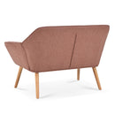 50" width Loveseat sofa - Ergonomic with pillow