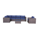 Wicker Seating Group Set With Table And Cushions by HouseOfZazla