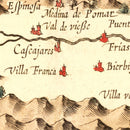 Vintage Map of Basque Regions of Spain, 1623
