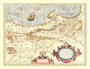 Vintage Map of Basque Regions of Spain, 1623