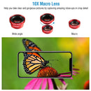 Phone Camera Lens Kit Magnetic 180¡Fisheye Lens 0.67xWide Angle 10X Macro Lens for iPhone X /8/7/6s Samsung Galaxy S10/S9