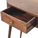 Rounded Wood Table by HouseOfZazla