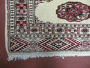 2' 7" x 7' Handmade Finely Knotted Pakistani Turkoman Bokhara Detailed Wool Rug