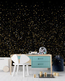 Gold Starry Night Mural