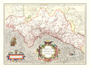 Vintage Map of Valencia, Spain 1623
