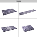 MAVAL Anthracite Washable Rug 3x5 Area Rug