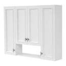 Bathroom Cabinet With 5 Adjustable Shelves, Wall-Mounted, White by HouseOfZazla