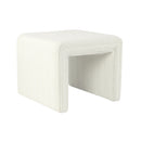 Ada Footstool Ottoman, Channel Tufted
