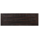 48" Solid Pine Wood Top Console Table, Modern Entryway Sofa Side Table with 3 Storage Drawers and 2 Shelves. Easy to Assemble (Black)